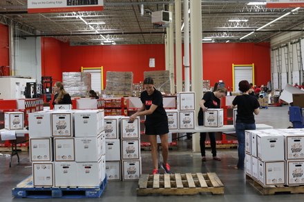 TLC employees helped to package more than 6,000 pounds of food at the Maryland Food Bank