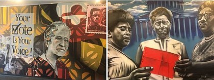 Artworks in the Black Vote Mural Project commemorate the centennial of the Nineteenth Amendment, which was the culmination of the women’s suffrage movement. Governor Larry Hogan proclaimed 2020 as the Year of the Woman in honor of this historic milestone and women heroes from Maryland.