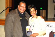 Dr. Gregory Wm. Branch, director and Ursula V. Battle, playwright. 