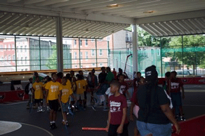 Washington Capitals Bring Street Hockey To Baltimore City Youth