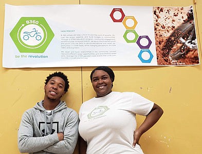 B-360 founder Brittany Young and Chino Braxton during the event. Young who is an engineer launched the program in March 2017 and to date B-360 has provided service to more than over 2,200 students.