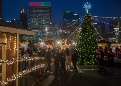 Christmas Village sails into Baltimore’s Inner Harbor for the 2015 Holiday Season