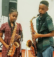 2015 recipients of Rosa Pryor Music Scholarship Fund, young saxophonists, Ebban Dorsey and her brother Ephraim opened the Keystone Korner Night Club”s first “Jam Session.” They will open every Tuesday night at 9 p.m.