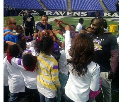 Ravens encourage child’s play at annual TEAM Challenge
