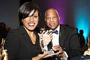 Former Baltimore City Mayor Stephanie Rawlings-Blake and Joseph Haskins, Jr., Chairman, CEO and President, The Harbor Bank of Maryland at PRT Annual Awards Gala.  