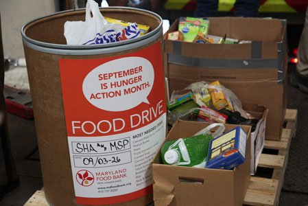 Marylanders donate 33,405 pounds of food