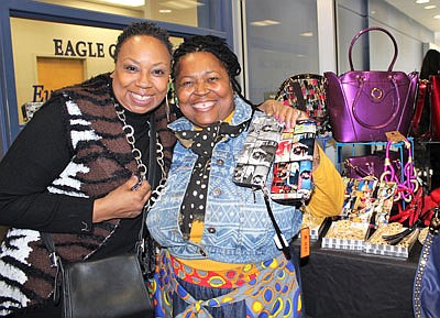 Parris Brown (left) and vendor Sister Yeshiyah (YBI Boutique)