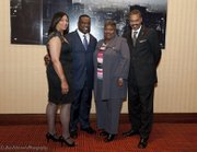 President Donnell Spivey is supported at NAREB’s Presidential Kickoff Reception by NAREB’s current and past leaders. (Left to right): Maria Kong Douglas (Fort Lauderdale, Florida), current board vice chair and past NAREB president; Donnell Spivey, president; Andrea Cooksey, current board chair (Houston, Texas); and Julius Cartwright, outgoing NAREB president (Cleveland, Ohio). 