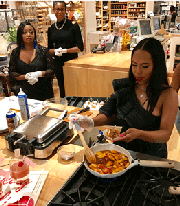 On Saturday, August 3, 2019, Food Network star and Baltimore Kelli Ferrell native held a cooking demonstration and book signing event at Williams Sonoma at Columbia Mall.