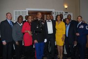 Lt. Col. Jason B. Davis along with fellow Baltimore City College alumni following his Retirement Ceremony at The Clubs at Quantico.  