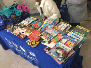 Books and other educational materials were on display during the event.