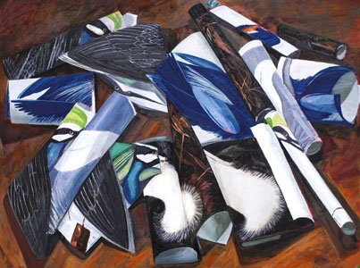 Teddy Johnson’s ‘Paper Paintings’ on display at Bromo Seltzer Arts Tower