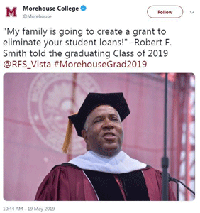 Morehouse Commencement Speaker Pays Off Student Debt From Class Of 2019