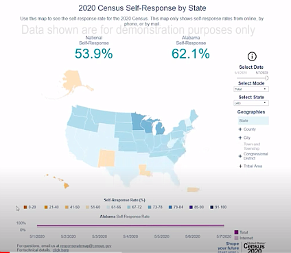2020 Census Self-Response Rate Map: VIDEO