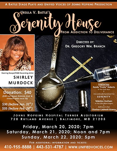 Unified Voices Presents Ursula V. Battle’s ‘Serenity House’ March 20-22, 2020