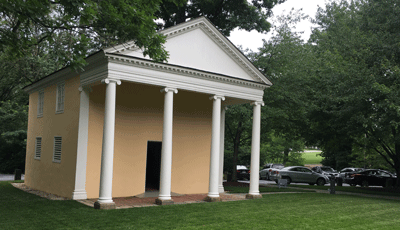 The installation is housed at the iconic Spring House, circa 1812, a former slave abode acquired by the Baltimore Museum of Art in 1932 and located on the western grounds of the museum's campus.