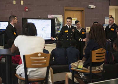 USS Maryland Submariners Visit Fort Meade Teen Center