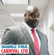 Carnival Cruise Line appointing Shaquille O’Neal, also known as “Shaq” as the company's new “CFO