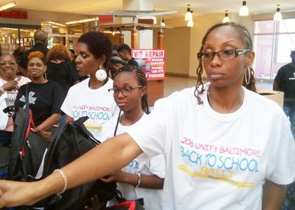 Unify Baltimore back-to-school rally at held Mondawmin Mall