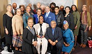 (First row, center): Honoree Vaile Leonard, Founder/CEO of Light of Truth Center is surrounded by supporters.