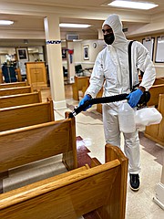 The DISINFECT-IT team utilizes a tested and certified environment-friendly fog- ging process with EPA registered ULV Spray System. This form of remediation represents the singular focus of their business.