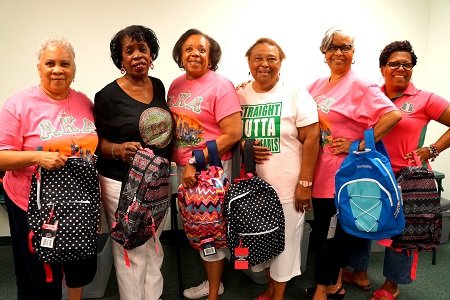 AKA’s donate 700 backpacks to Baltimore City students