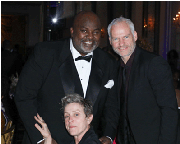 AAFCA Co-Founder Gil Robertson with best actress winner Frances McDormand and the director of Three Billboards Outside Ebbing Missouri Martin McDonaugh.