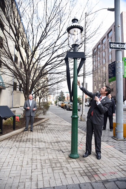 BGE rededicates first gas street lamp in country
