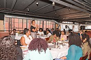 Cassandra N. Vincent, Creator of the Vision+Strategy Brunch series addresses March 2017 attendees.