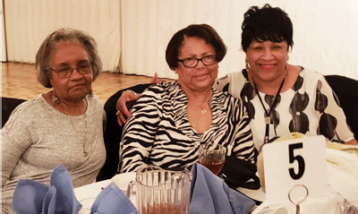 Gloria Miller, Ditra Johnson, and “Birthday Girl” Joyce Mack