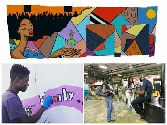 Baltimore youth help beautify Sandtown through art