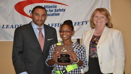 Baltimore City student receives outstanding school safety patrol award