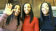 When Kaylan Mahomes posted a recent car selfie with her twin, Kyla, and their mother, Tina, the social media world went into confusion. The caption by the high schooler read, 