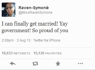 Raven-Symone says she’s a lesbian, grateful for legalized gay marriage