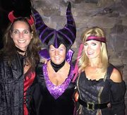 Stacie Wollman (left) shares happy memories at a Halloween party last October with the late Sandra Pyle (middle) and Marlee Roy (right). Wollman and Roy both volunteered to help raise money for the newly established Don and Sandy Pyle Charity Foundation. 