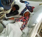 On Nov, 7, 2014, Carmello Brown underwent successful kidney surgery at the John's Hopkins Children's Center in Baltimore. His recovery reportedly lasted five or six days. His father, Comacell Brown Jr. (Cell Spitfire) curls up in bed next to him.