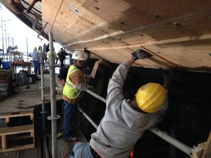 Project SERVE helps with critical restoration efforts of Navy’s ship